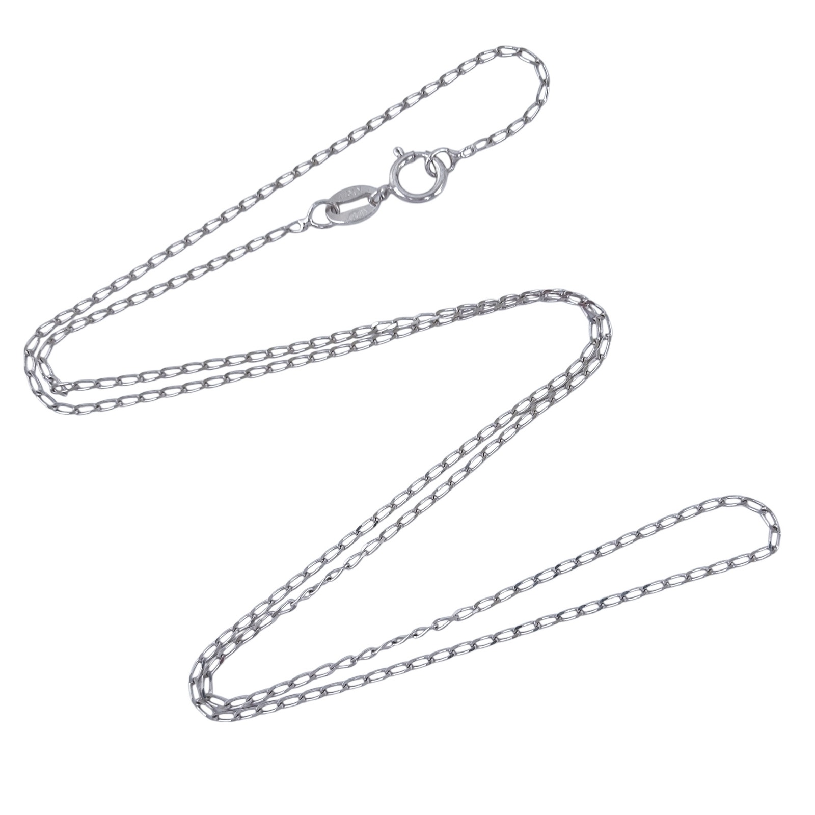Italian Curb Link Chain  Vintage Sterling Silver 925  175
